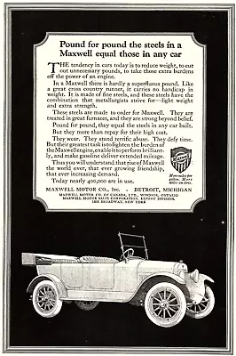 1920 The Maxwell Automobile Company Tarrytown Ny Vintage Advertisement Z469 • $13.53