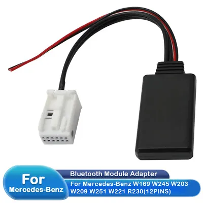 Bluetooth 5.0 Aux Radio Cable Adapter For Mercedes Benz W169 W245 W203 W209 W164 • $10.99