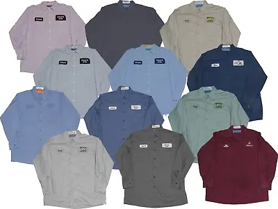 Used Work Shirts Lot Of 12 Grade B Long Sleeve Mechanics Cintas Red Kap Unifirst • $27.95