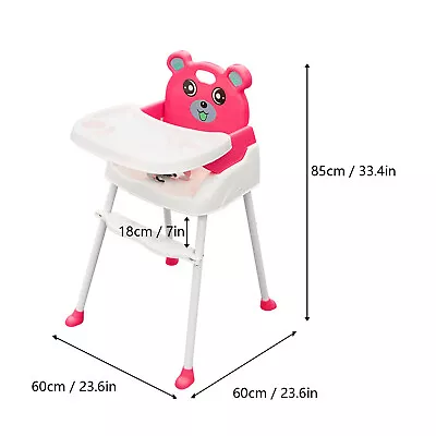 Baby Highchair Infant High Feeding Seat Toddler Table Chair Food Tray Adjustable • £22