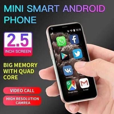 $65.99 • Buy XS11 Unlocked World's Mini Smallest Smart Phone Android Dual SIM WIFI Bluetooth