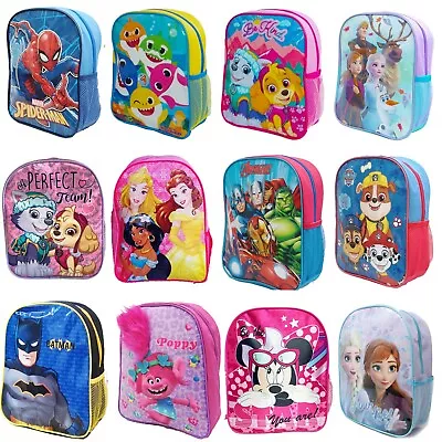 Boys Girls Kids Backpack Junior Toddlers Character Rucksack School Lunch Bag • £7.50