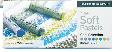 Daler Rowney Soft Chalk Pastel Set - 8 Dark Shades • £15.85