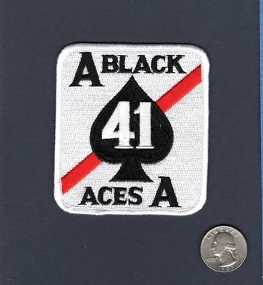 VF-41 BLACK ACES US Navy Grumman F-14 Tomcat Fighter Squadron Patch • $6.99