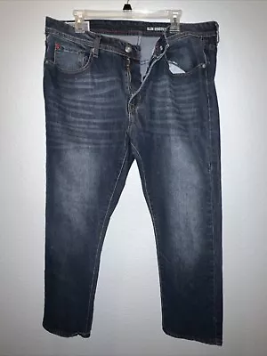 MBX Men’s Slim Stretch Jeans Size 38x30 Blue Dark Wash Cotton Blend • $24.95