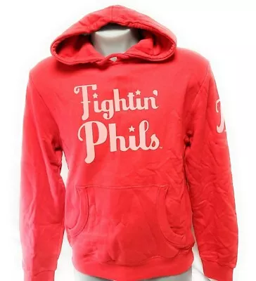 Mens Fightin' Phils Phillies Mitchell & Ness Hooded Sweatshirt Baseball Pullover • $55.99