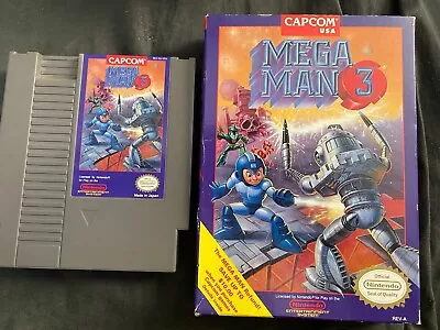 Mega Man 3 (Nintendo Entertainment System 1990) BOX And Cart • $23.50