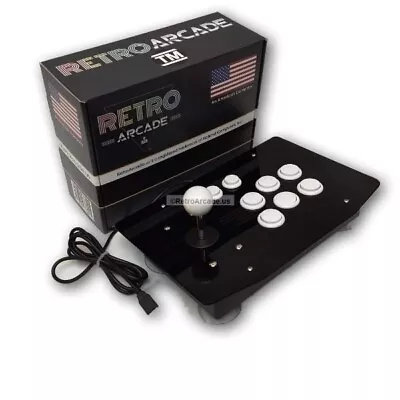 Arcade Console With Joystick With 6 Buttons In An Acrylic Case USB Jamma + MAME • $59.95