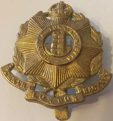 British Army Ww1 Tenth London Hackney Regiment Cap Badge • £7.50