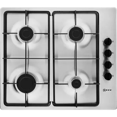 NEFF T26BR46N0 N30 Built In 58cm 4 Burners Stainless Steel Gas Hob • £249