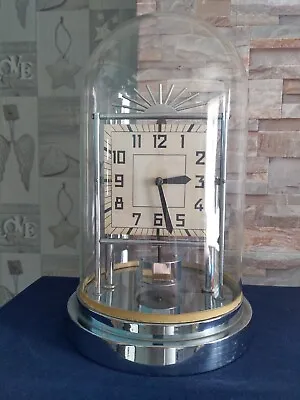 £459 • Buy Bulle Art Deco French Electric Electromagnetic Mantel Clock Under Glass Dome