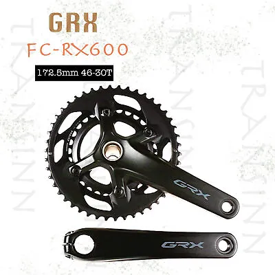 Shimano GRX FC-RX600 Crankset 2x11 Spd 172.5mm 46-30T New Without BB • $124.89