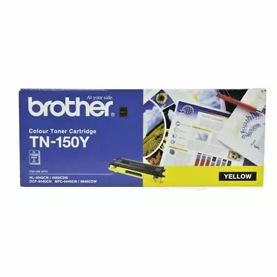 Genuine Brother TN-150Y Yellow Original Toner Cartridge - 1500 Pages • $48.88