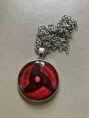 Naruto Sharingan Eye Anime Themed Metal Necklace Pendant New • £2