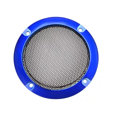 Speaker Grill Cover 3 Inch 95mm Mesh Circle Subwoofer Guard Black And Blue • $7.03