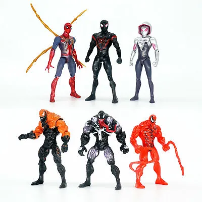 6pcs Marvel Hero Play Toy Model 7  Action Figure Set Spiderman Gwen Venom Gift • £26.99