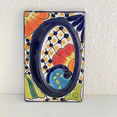 Mexican Talavera Desert Floral Tile Address House Number ZERO Home Door Decor • $12.70