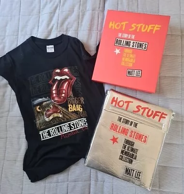 Signed T-shirt Hot Stuff Rolling Stones Story Memorabilia Genesis Book Matt Lee • $1350