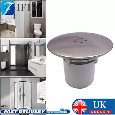 Shower Waste Drain Cap Tube/Cup Cover Cubicle 90mm /115mm Drain Finish Fast Flow • £8.94