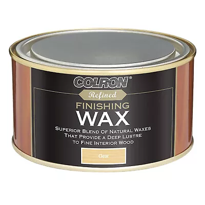 Colron Finishing Wax White Easy Apply Rub Lint-Free Cloth • £18.99