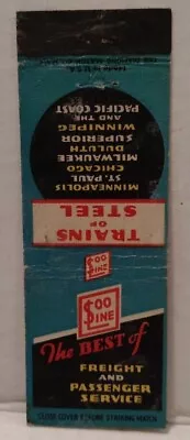 Vtg Soo Line Railroad Matchbook Trains Of Steel  • $8