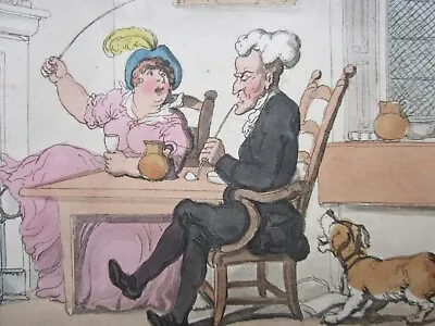 £10 • Buy Four Antique Etching's C.1813, DOCTOR SYNTAX, Covent Garden.., Thomas Rowlandson