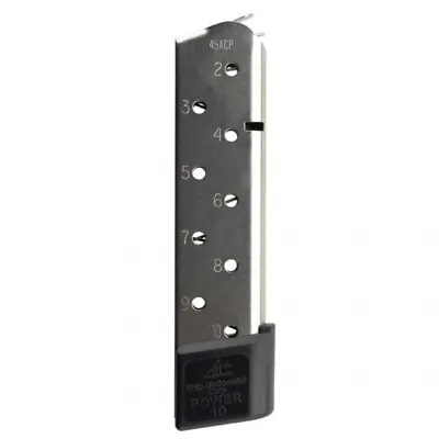 Chip McCormick 1911 Power Mag 10 Round .45 ACP Extra Capacity Magazine-15150 • $39.01