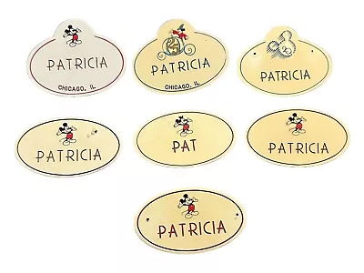 Vintage Disney Employee Name Badge Tag Patricia Pat Chicago Illinois 1898 91 97 • $99.99