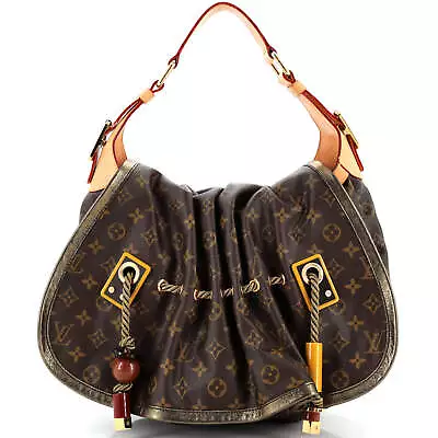 Louis Vuitton Kalahari Handbag Monogram Canvas GM Brown • $1743.70
