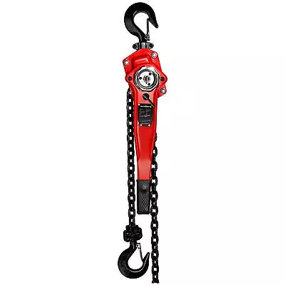 Lever Hoist Chain Block Ratchet Hoist Steel Lift Lower Safety Catch 750Kg 2M • £95