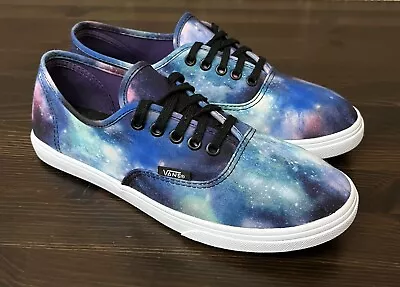 VANS Atwood Cosmic Galaxy Women's Size 7 Blue Lace-up Low Skate Shoes Sneakers • $29