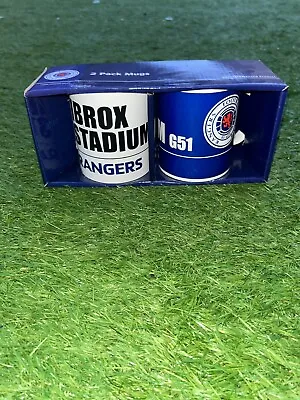 £17.99 • Buy 2x Official Glasgow Rangers FC Street Sign Ibrox Mug Set Brand New