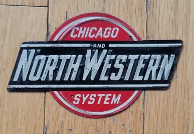 $11.99 • Buy Vintage 1950’s Post Cereal Premium “Chicago And Northwestern” Railroad Tin Sign