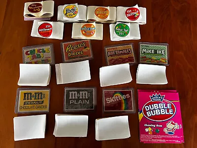 Vending  Candy Machine Candy Stickers / Labels Vendstar Huge Lot Of 545 • $25.95