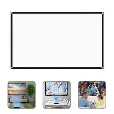  Projection Screen Polyester Office Projector 60 Inch Portable • $12.24