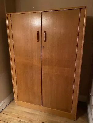 Vintage Mid Century Modern G Plan E GOMME Oak Double Wardrobe • £300