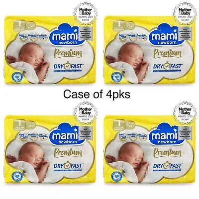 £13.95 • Buy X4 Pk Mamia Newborn Nappies Size 1, 2-5kg Newborn Award Winning Mother & Baby