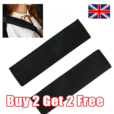 £2.98 • Buy Black Safety Car Seat Belt Pad Strap Cover Cushion Strap Shoulder Short Plush
