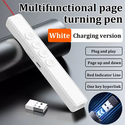 2.4GHz PPT Powerpoint Clicker Laser Pointer Presenter Remote For Mac Laptop • £10.43