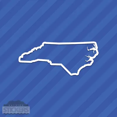 North Carolina NC State Outline Vinyl Decal Sticker • $1.69