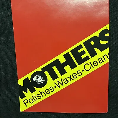 1980s Mothers Polish And Waxes Catalog Brochure Automotive Collectible • $35