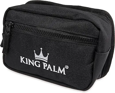 KING PALM | Canvas Travel Pouch | Durable Toiletry Bag | Black | 8 X 5 Inch • $19.99