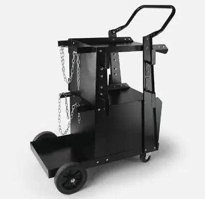 Welding Cart 2-Tier 265LBS Welder Cart With Anti-Theft Lockable Cabinet • $62.99