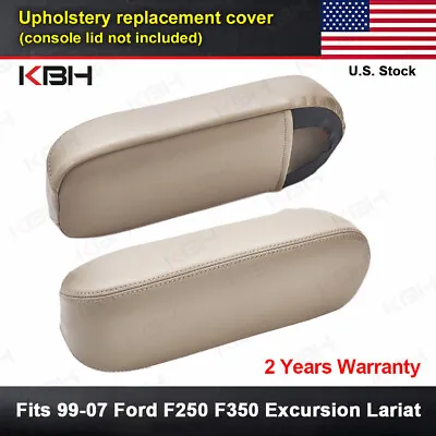 2pcs Fits 99-07 Ford F250 F350 Excursion Lariat Leather Seat Armrest Cover Tan • $21.69