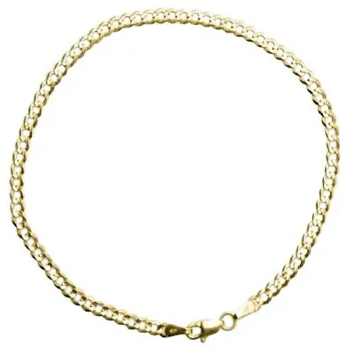 Gold Authentic 10k Solid Gold Men/women Cuban Link Bracelet Size 7 -9  Free Ship • $102.66