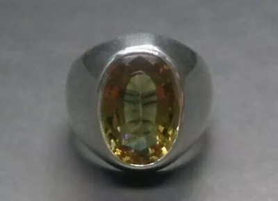 Natural Alexandrite 7.25 Carat Ring 925 Sterling Silver Handmade Ring For Men's • $55