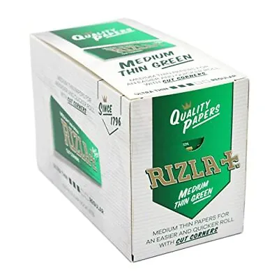 Rizla Regular Green Rolling Paper - Uk Packaging - Full Box Of 100 Booklets • £19.90