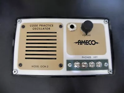 KGUFO AMECO # OCM-2 CODE PRACTICE OSCILLATOR Ham Radio Headphone Jack Plug Morse • $80