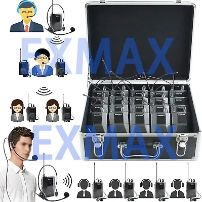 EXMAX EX-938 Wireless Voice Transmission Church Translation Tour Guide System • $499.98