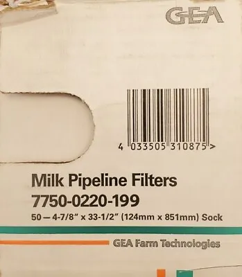 GEA Farm Technologles Dairy Milk Pipeline Filters 7750-0220-199 (50 Count) • $13.96